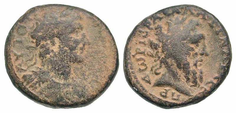 Phoenicia, Dora. Hadrian. A.D. 117-138. AE 25. Dated CY 180 (A.D. 116/7