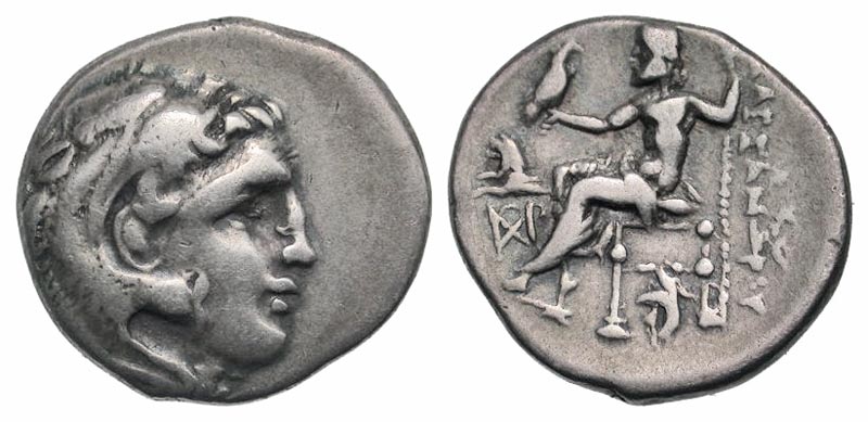 Macedonian Kingdom. Alexander III 'the Great'. 336-323 B.C. AR drachm. Abydos mint, struck ca. 301-299 B.C. 