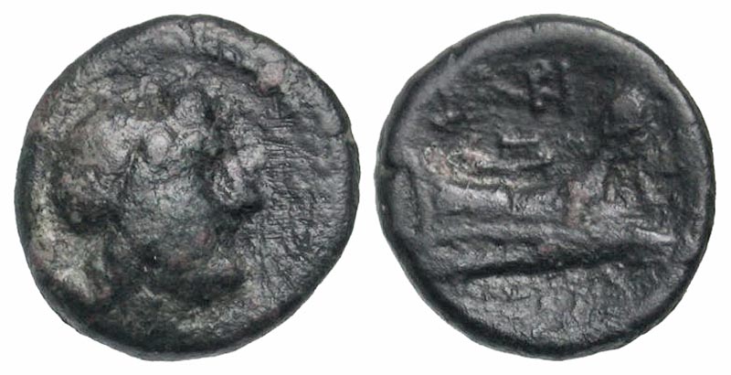 Apulia, Barium. Ca. 180-160 BC. AE semuncia. Scarce. 