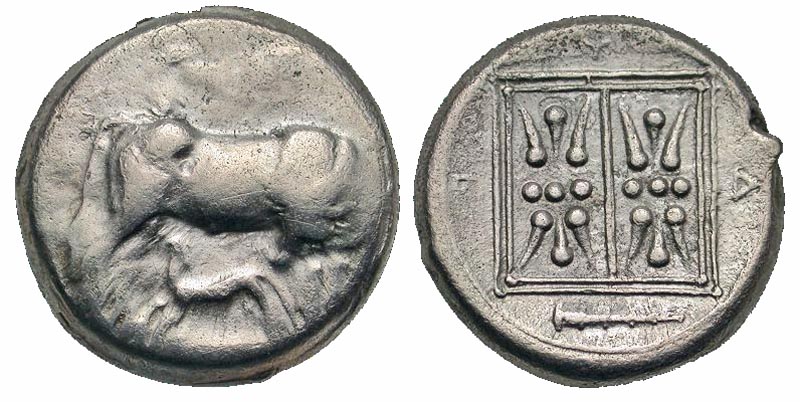 Illyria, Dyrrhachion. Ca. 340-280 B.C. AR stater. 