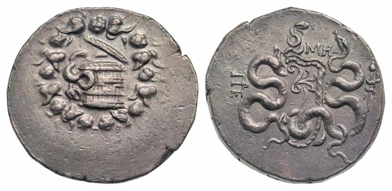 Mysia, Pergamon. Ca. 133-67 B.C. AR cistophoric tetradrachm. struck ca. 104-98 B.C. 