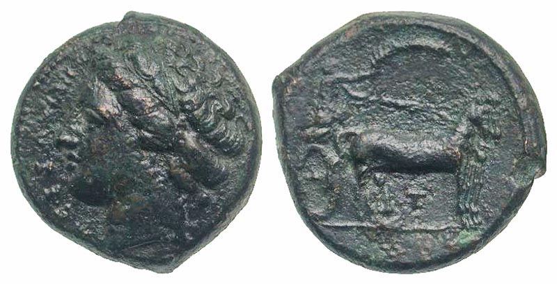 Sicily, Messana. Ca. 317-311 B.C. AE litra. 