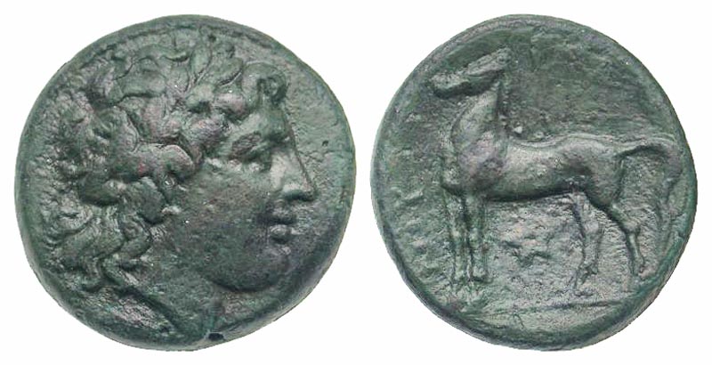 Bruttium, Nuceria. Ca. 225-220 B.C. AE 21. Ex J. Swithenbank collection. 