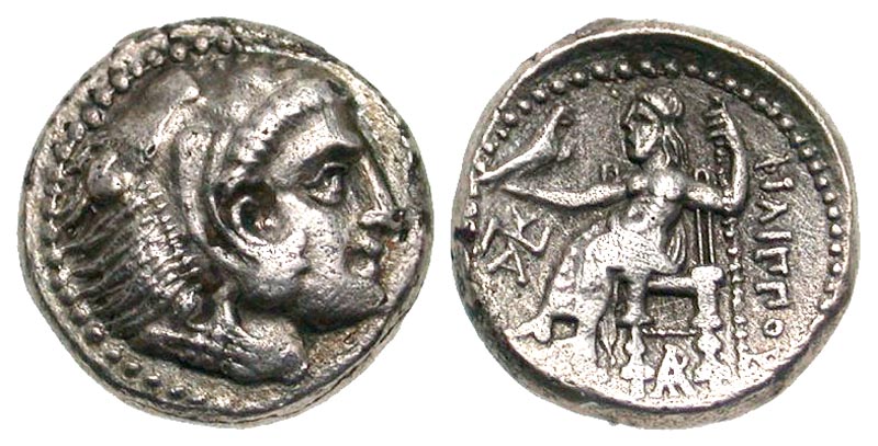 Macedonian Kingdom. Philip III Arrhidaios. 323-317 B.C. AR hemidrachm. Arados mint, struck ca. 323-317 B.C.