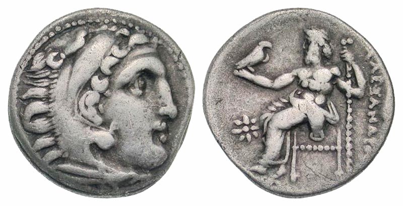 Macedonian Kingdom. Alexander III 'the Great'. 336-323 B.C. AR drachm. Kolophon mint, ca. 323-319 B.C. 