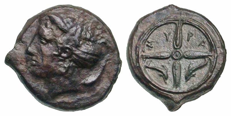 Sicily, Syracuse. Dionysios I. 405-367 B.C. AE hemilitron. struck ca. 405-400 B.C.
