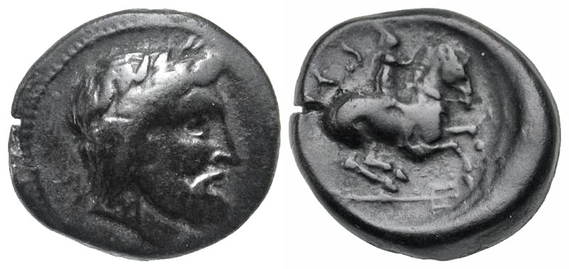 Thessaly, Krannon. ca. 350-300. AE dichalkon. 