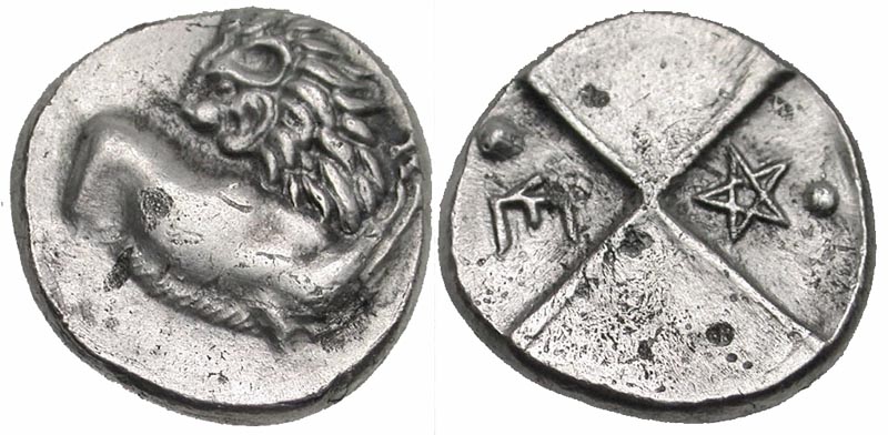 Thrace, Cherronesos. Ca. 400-350 B.C. AR hemidrachm. 