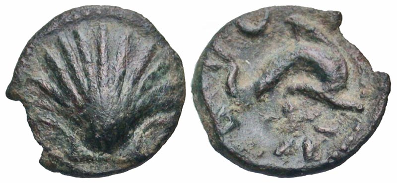Iberia, Arse (Sagunutum). ca. 200-150 B.C. AE eighth unit. 
