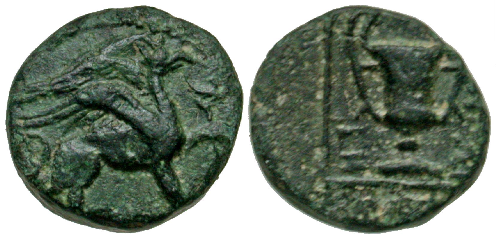 Ionia, Teos. civic issue. Ca. 210-190 B.C. AE 12. 