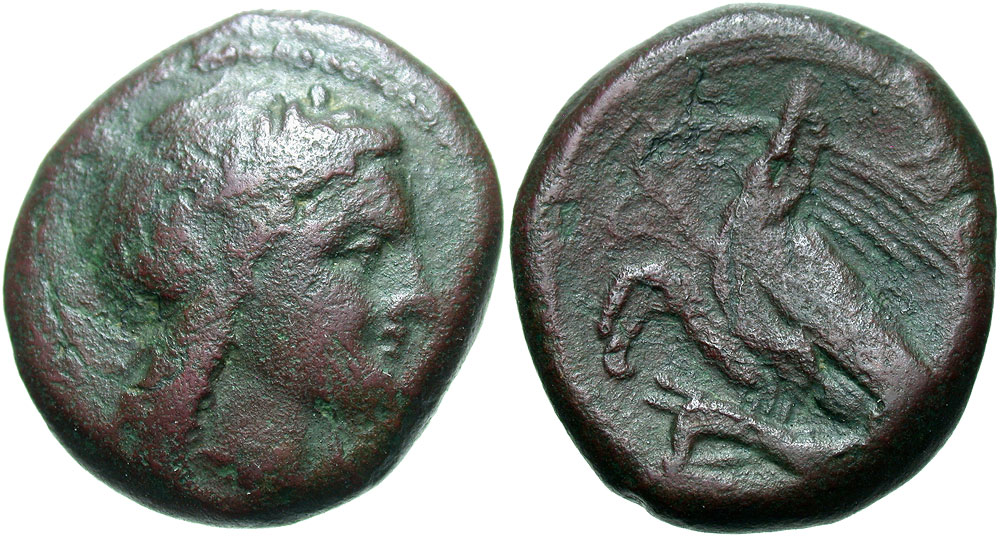 Sicily, Akragas. 287-279 B.C. Æ 19. 