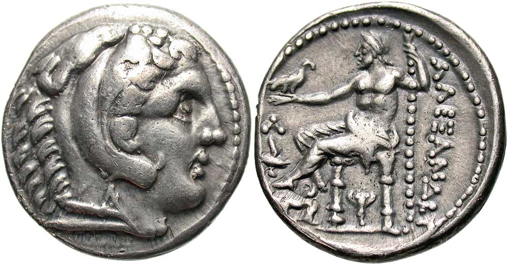 Macedonian Kingdom. Alexander III the Great. 336-323 B.C. AR tetradrachm. Amphipolis mint, Struck posthumously under Kassander, ca. 307-297 B.C.