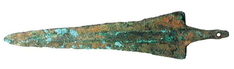 Bronze Dagger Blade. Luristan, 1200-800 BC. 7.75 inchï¿½ long. Choice.