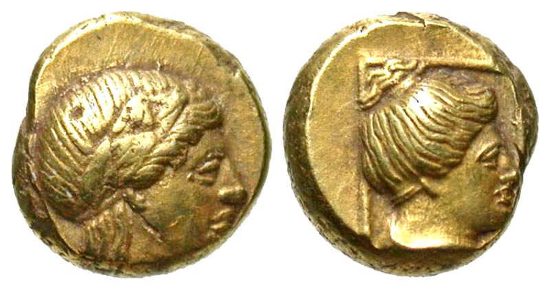 LESBOS, Mytilene. 377-326 BC. Electrum Hekte