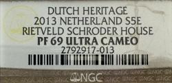 Euro, Netherlands. S5 Euro. Rietveld Schroder House. 2013. NGC certified PF69 Ultra Cameo.